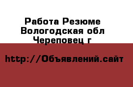 Работа Резюме. Вологодская обл.,Череповец г.